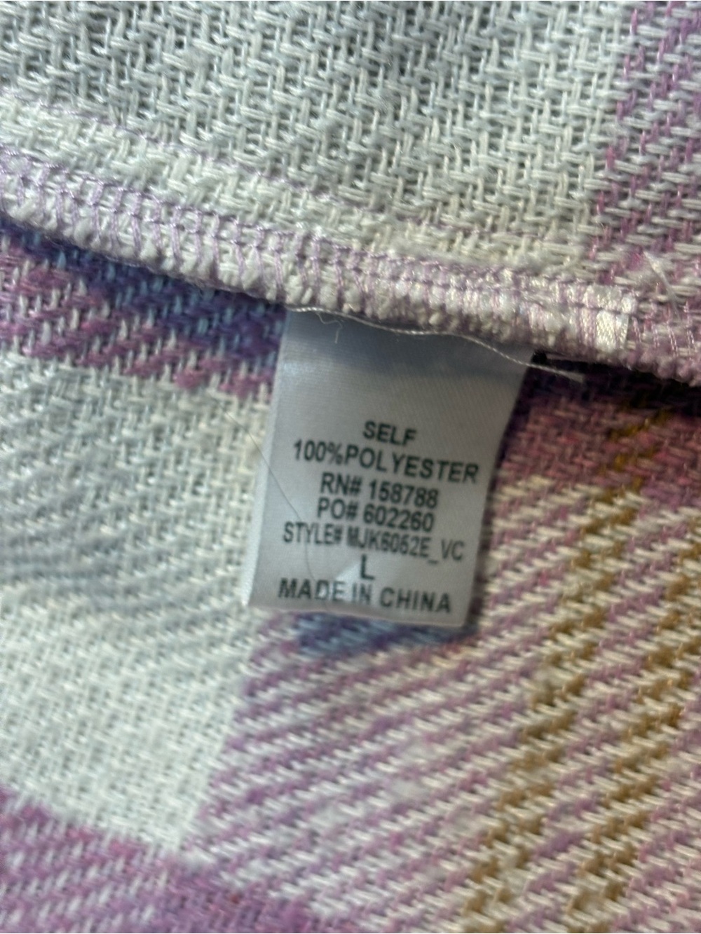 Mabel long, oversized shirt-jacket soft brushed finish classic plaid pattern - Picture 13 of 14